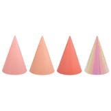Čepičky papírové růžové mix barev 12 ks